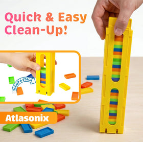 Tool-free setup by Atlasonix Domino Train enables quick family fun