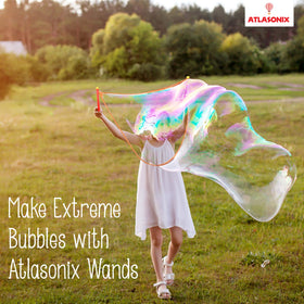 Atlasonix kids-friendly bubble set supports safe, interactive play and celebrations.