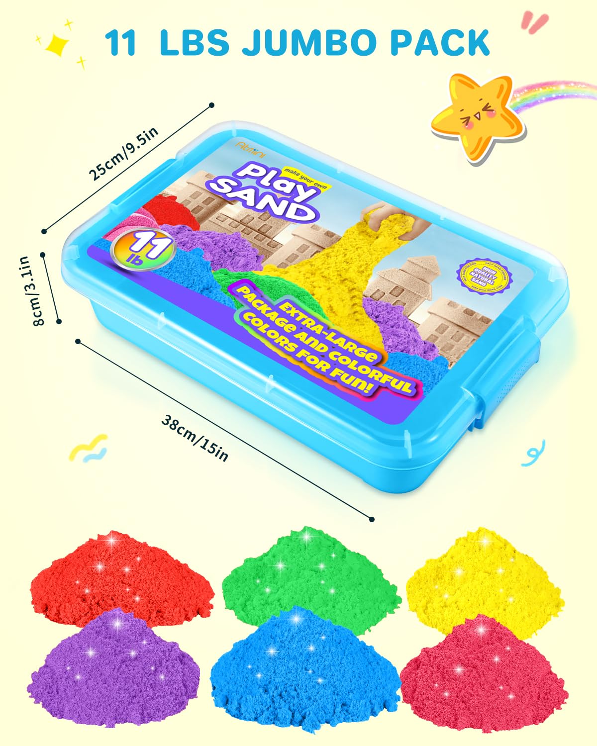 AtMini creative play with sand boosts hand-eye coordination and imagination.