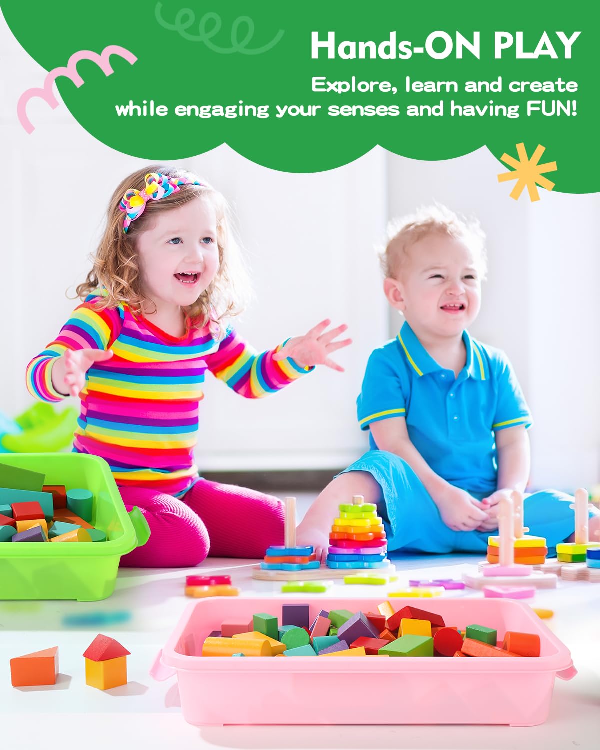AtMini large tray offering ample space for creative play