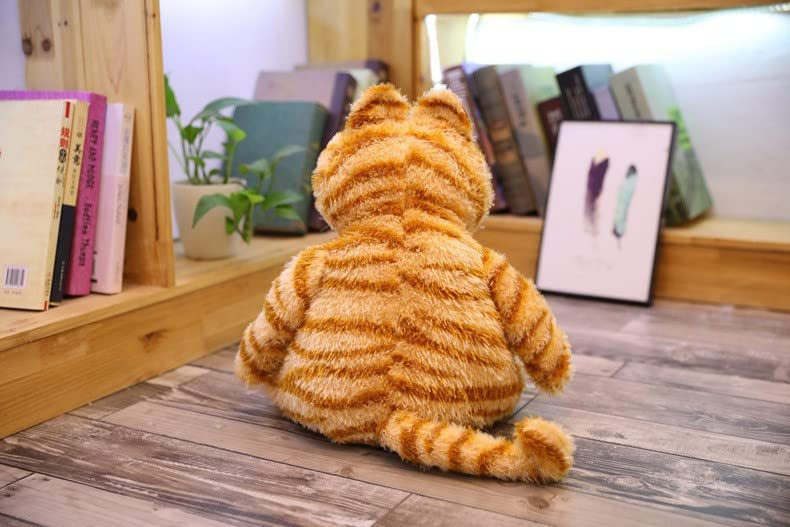 ATOKNG Realistic cat plush smiling face, spark joy during storytime.