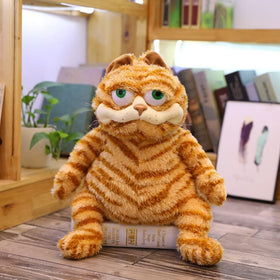 ATOKNG Yellow Fat Cat Plush with lazy look for cozy play.