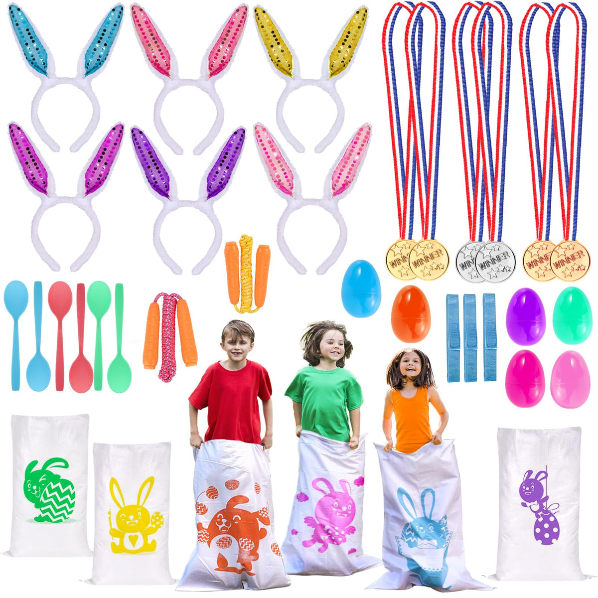 Atonofun Easter games 29-pack backyard kit for family fun and easy setup
