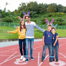Atonofun plastic medals and jump ropes for rewards and active play