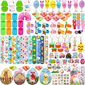 Atonofun Easter party favors collection enhances egg hunts with colorful toys.