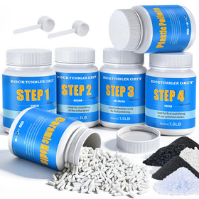 Atorock large 10lb grit kit for efficient rock polishing in home tumblers.
