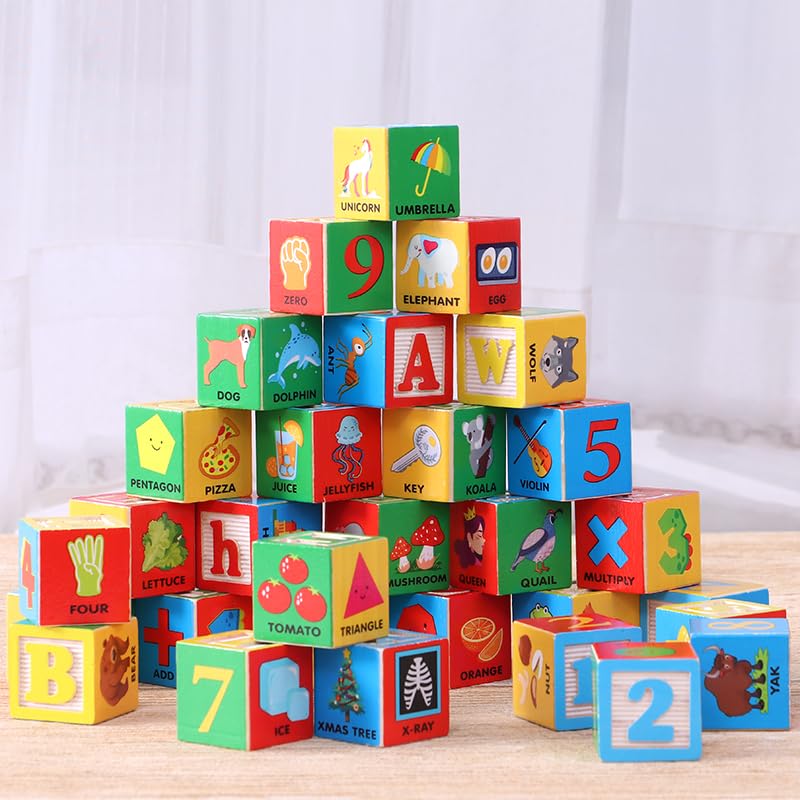 Atoylink colorful blocks promote learning through visual stacking.