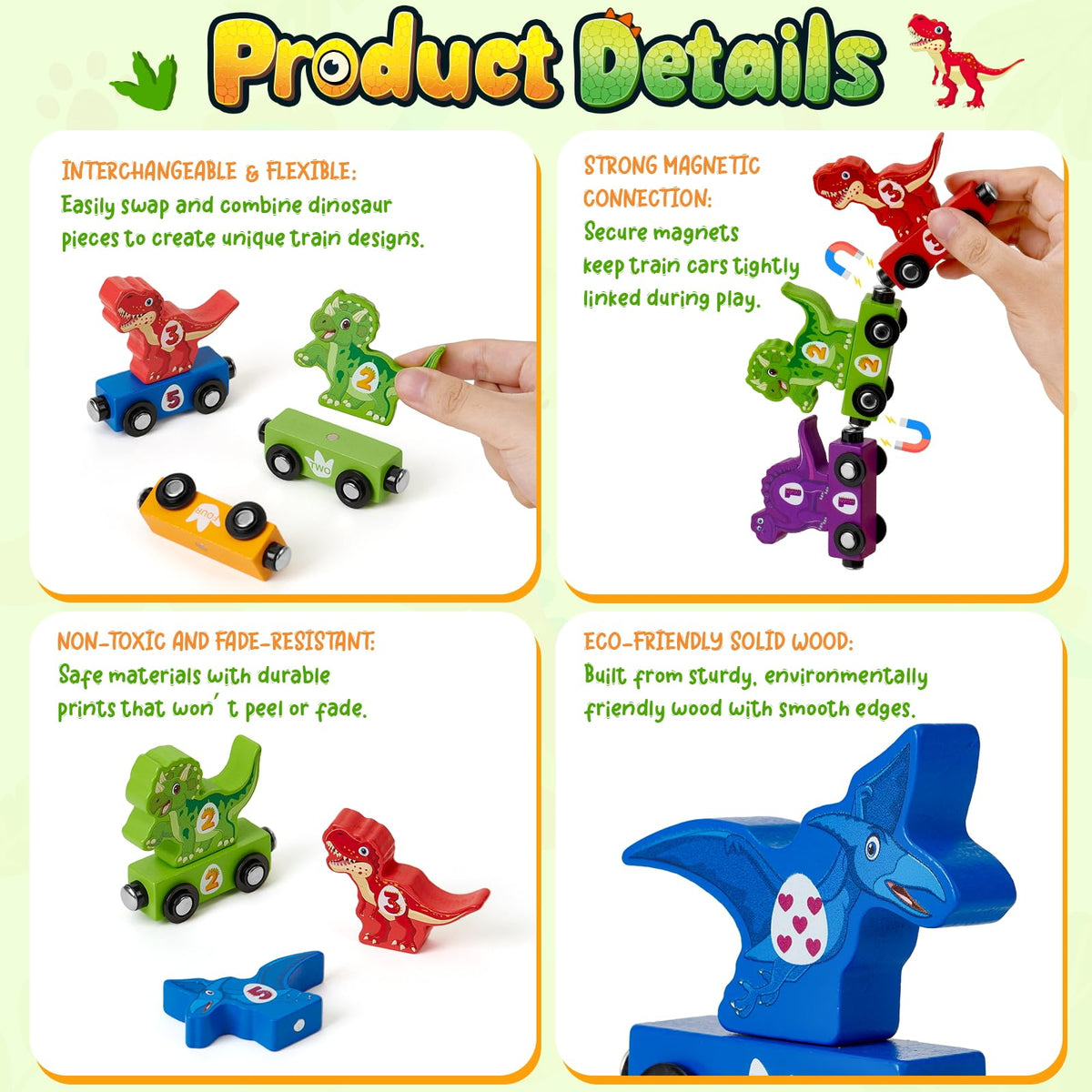 Atoylink dinosaur set makes a thoughtful gift for toddlers on birthdays and holidays