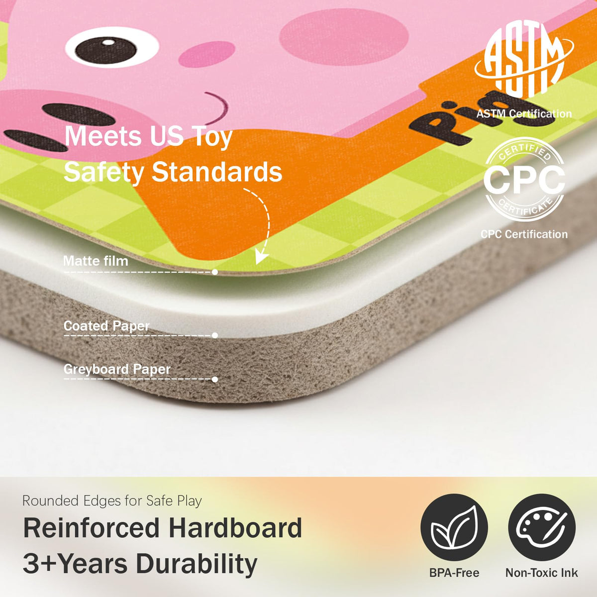 Atoylink safe non-toxic materials and smooth edges for safe use.