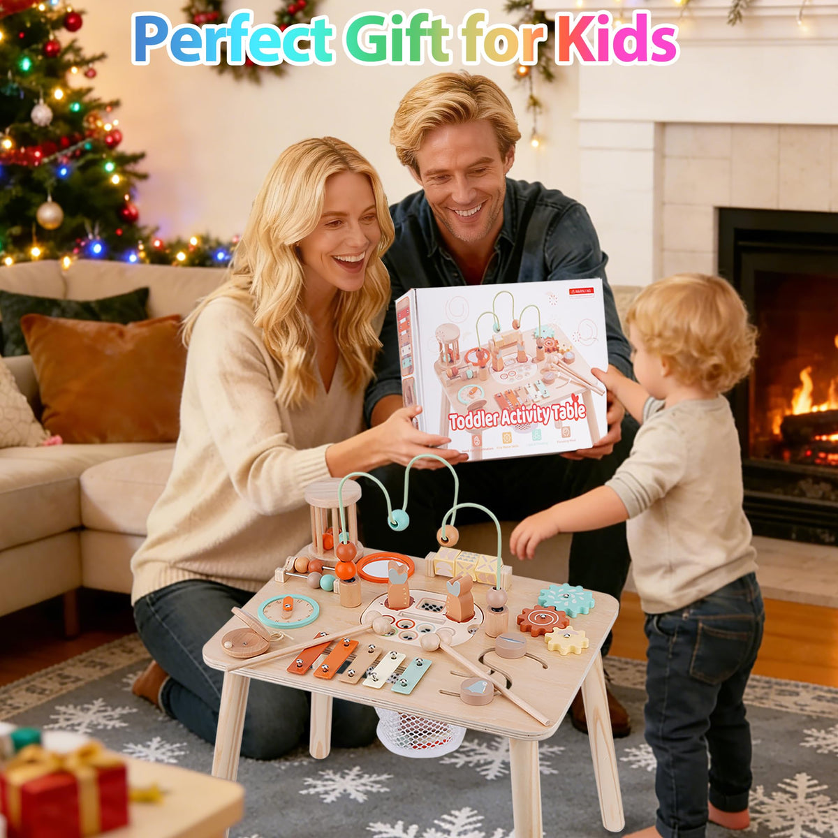 ATOYUS 13-in-1 activity table coin drop teaches cause-and-effect play