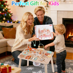 ATOYUS 13-in-1 activity table coin drop teaches cause-and-effect play