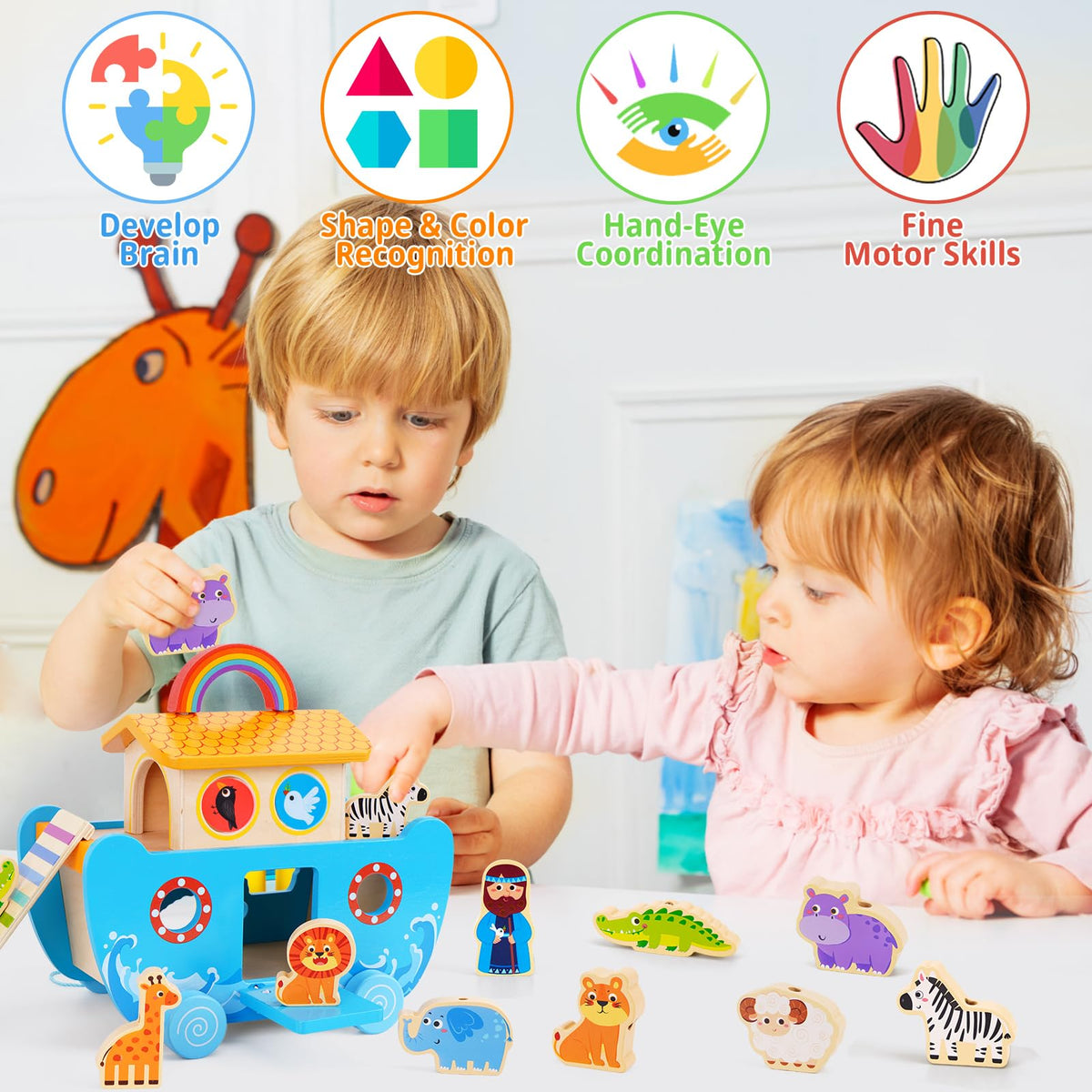 AToyUS Bible story book for toddlers enhances shared reading and discussion.