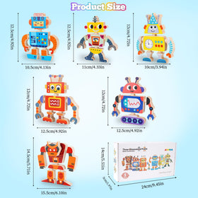 Interchangeable robot parts from ATOYUS inspire endless combinations and imagination