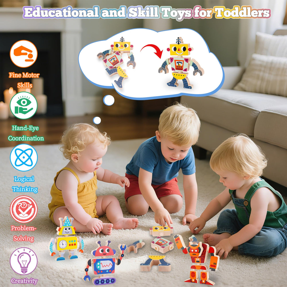 Non-toxic water-based paint keeps colors vibrant on ATOYUS toys