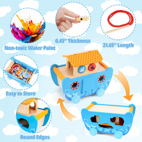 AToyUS rainbow, ladder and rope add colorful, interactive exploration during play.
