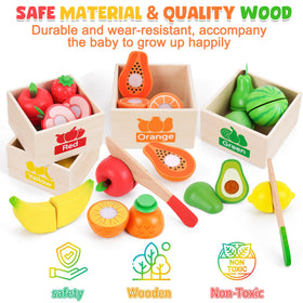 ATOYUS fruit toy storage boxes keep play area organized.
