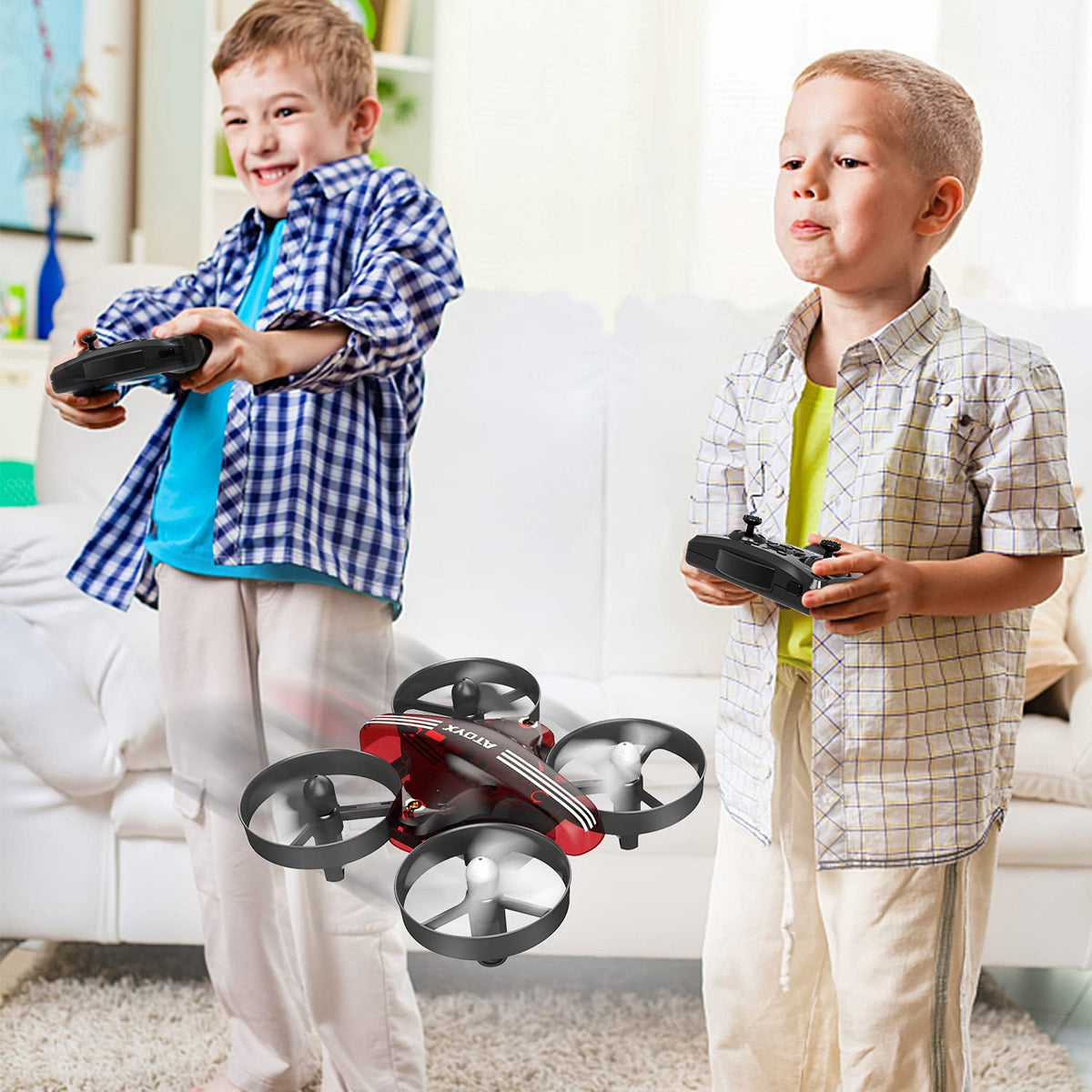 ATOYX mini drone includes two rechargeable batteries for longer play