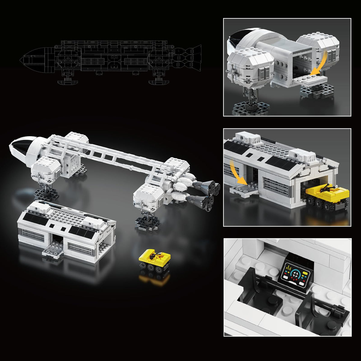 ATRtoyMF Eagle Transporter display setup showcasing simple assembly and exhibit-ready model