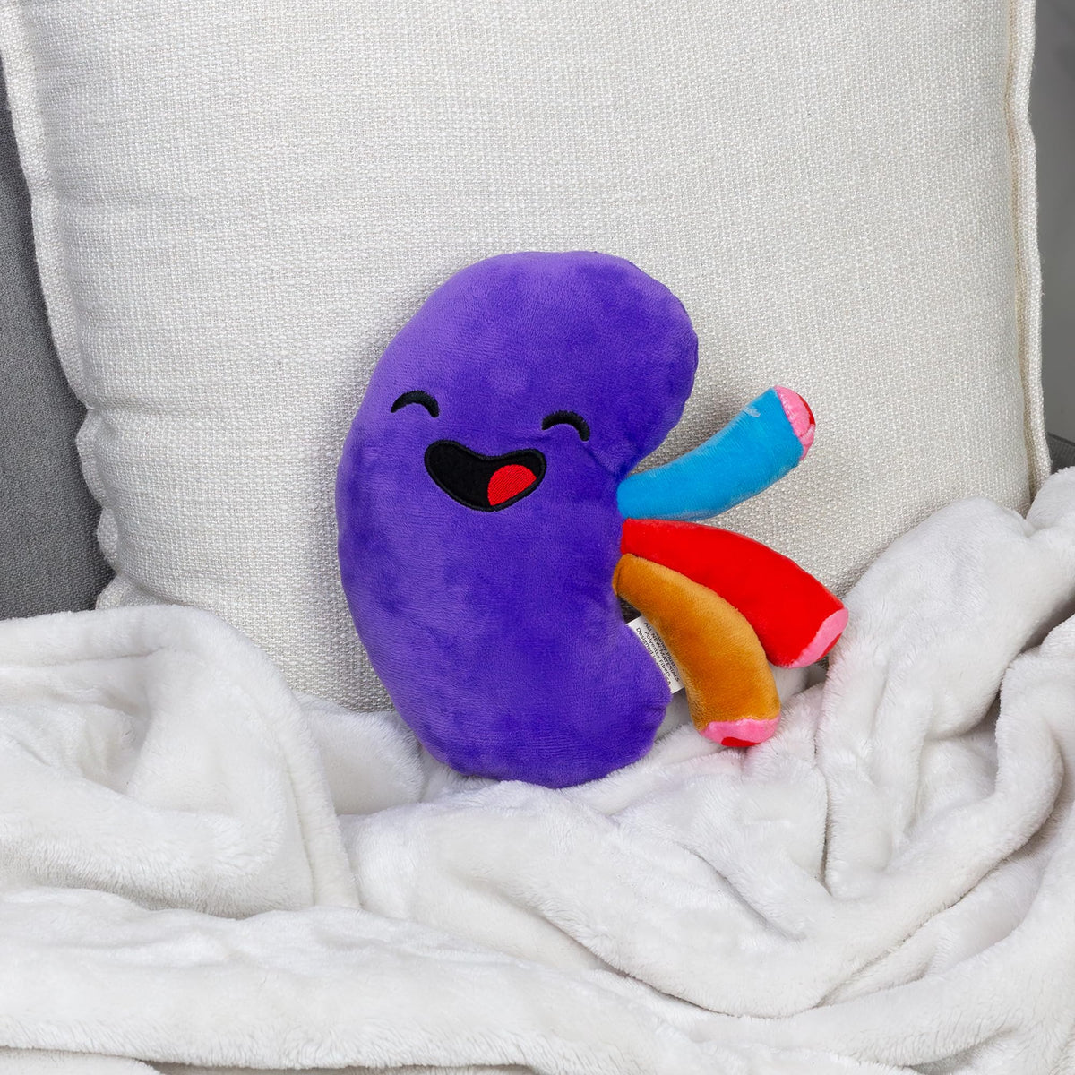 Attatoy Kidney Plush measures 8.5 inches for compact, kid-friendly display.
