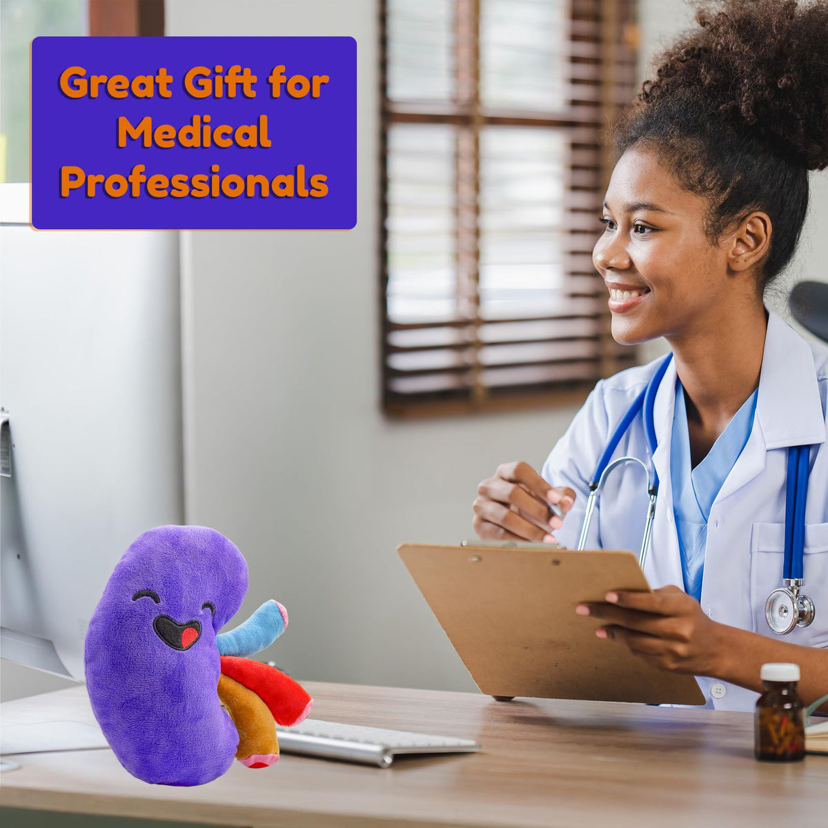 Attatoy Kidney Plush uses soft fabric for a cozy, comforting feel.