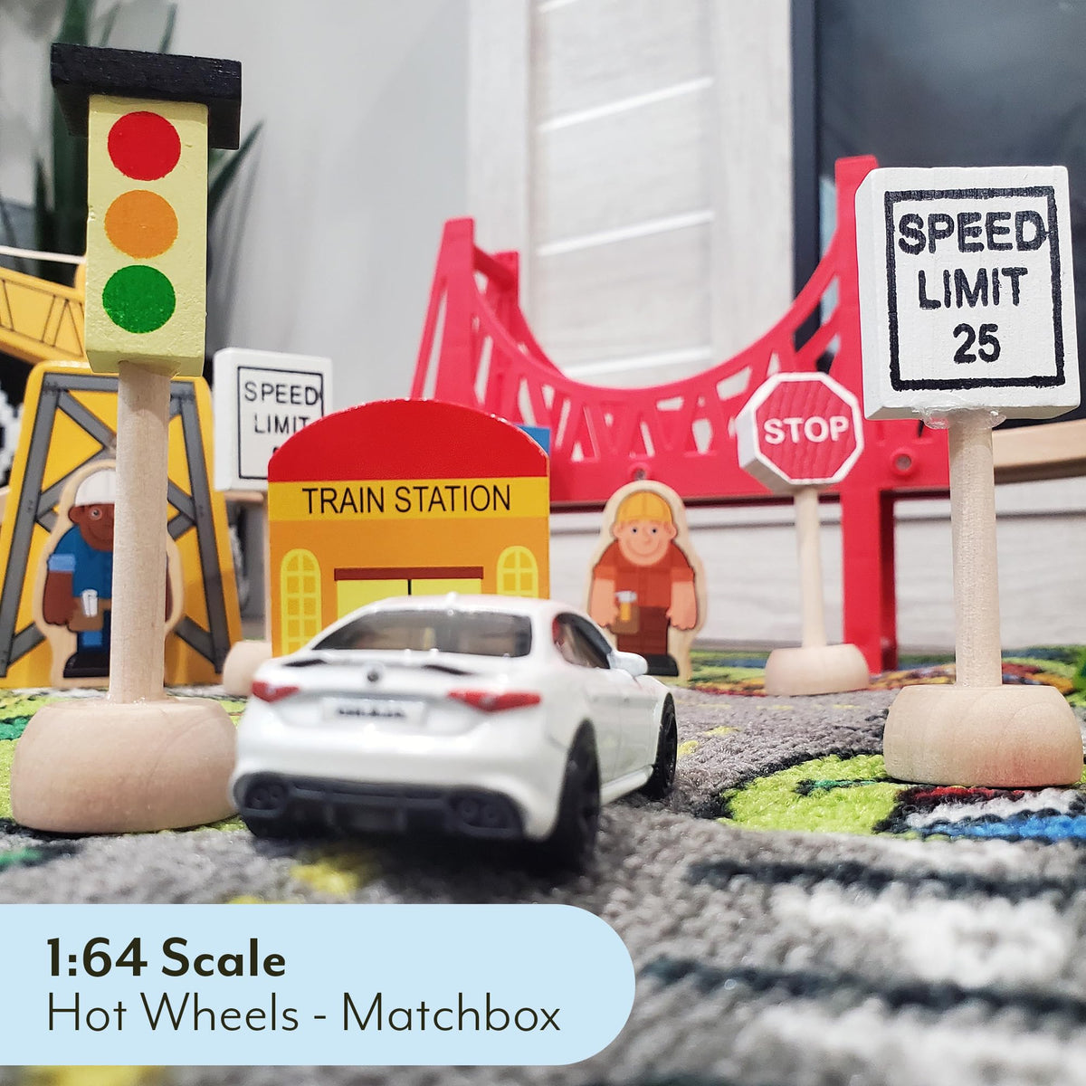 Attatoy Speed Limit 30 sign invites pretend car trips and safe interactions