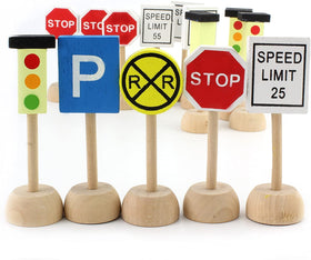 Attatoy Street Signs traffic sign helps kids imagine driving adventures and cooperative play