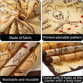 Aubric foldable treasure set with travel friendly design