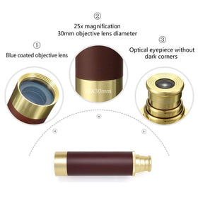 Aubric spyglass waterproof body for rugged outdoor use in damp conditions.