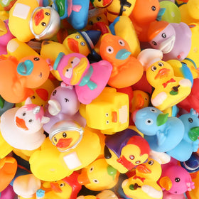 Audaisyly assorted ducks with 100 characters provide kid-friendly bath time variety.