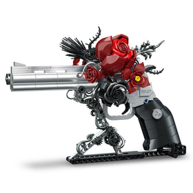 Audaxly Gothic Rose Revolver barrel: a gleaming centerpiece for dark decor and display
