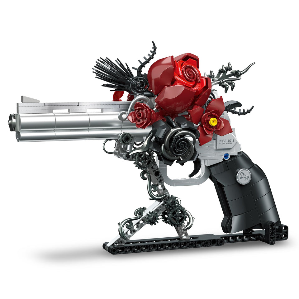 Audaxly Gothic Rose Revolver barrel: a gleaming centerpiece for dark decor and display