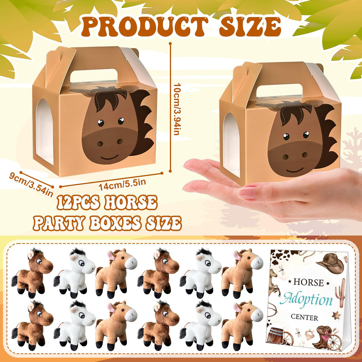 Augacage foldable horse boxes for cute packaging and storage