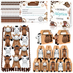 Augacage horse adopt party favor pack with adorable ponies for celebrations