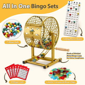 AugFir 75 bingo balls provide fair, random draws for rounds.