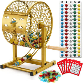 AugFir bingo cage with steel base offers stable, durable gameplay.