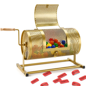 AugFir raffle drum 15x7 showing large capacity for tickets at events