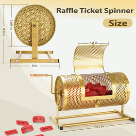 AugFir raffle drum suitable for lottery, bingo, fundraising and more