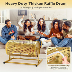 AugFir raffle drum with silica seal inlet ensuring secure ticket mixing