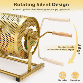 AugFir raffle drum with smooth edges for safe ticket handling