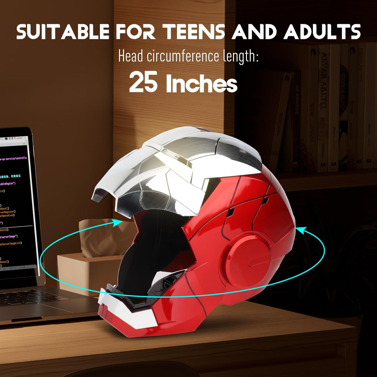 AUGMAXI MK5 helmet with Jarvis voice for cosplay realism