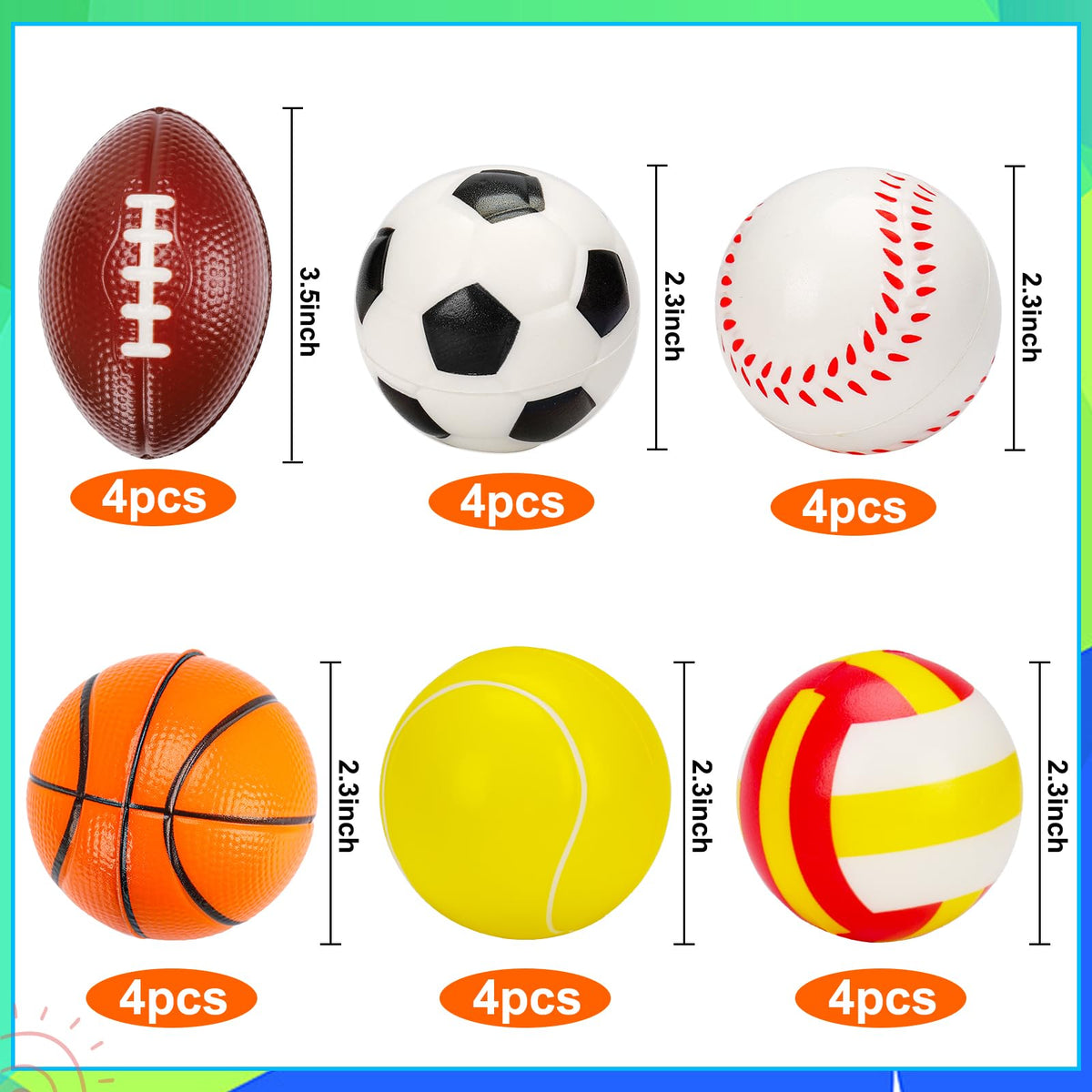 AugToy stress ball baseball, safe squishy toy for Easter baskets.