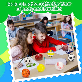 AugToy stress ball volleyball, portable sensory toy for travel.