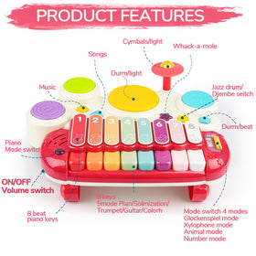 AugToy 3in1 xylophone image inviting color and sound exploration for toddlers