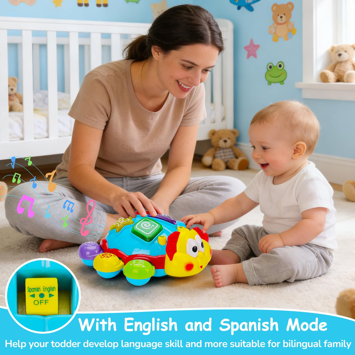 AugToy bilingual educational toy boosts early learning with Q&A.
