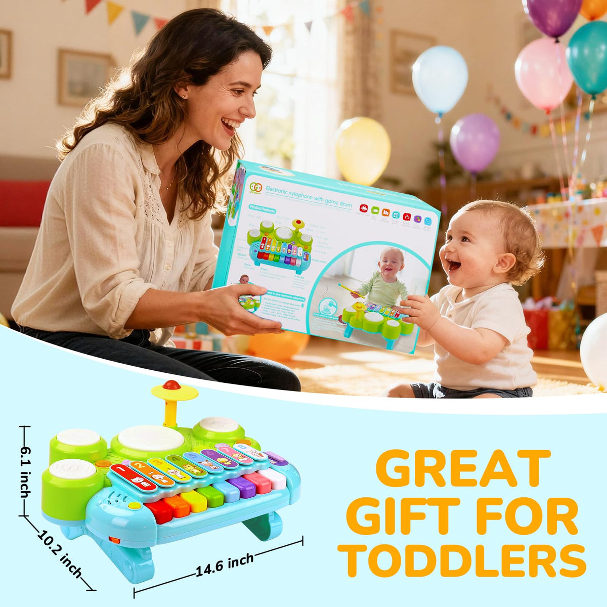 AugToy gift-ready packaging ideal for birthdays or baby showers.