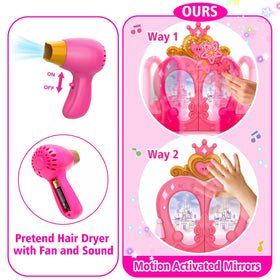 AugToy makeup accessories kit supports creative dress-up play.