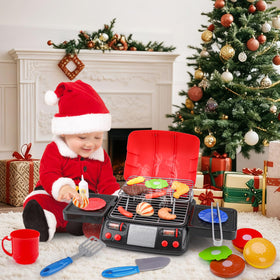 AugToy grill playset kitchen assembly demonstrates quick setup for family fun