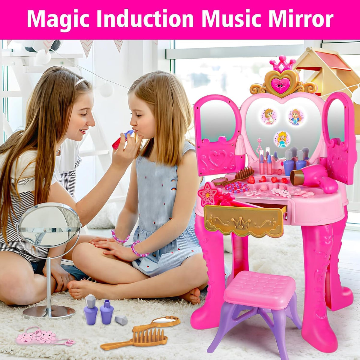 AugToy pretend makeup set with mirror and timer sounds.