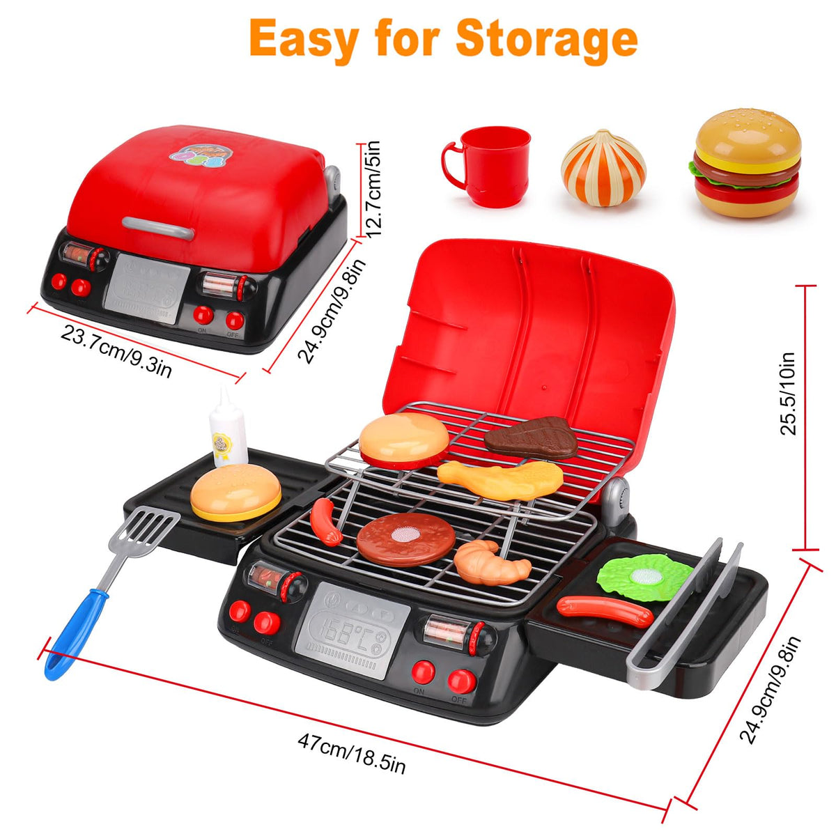 AugToy pretend-food items close-up shows varied play foods for creative meals