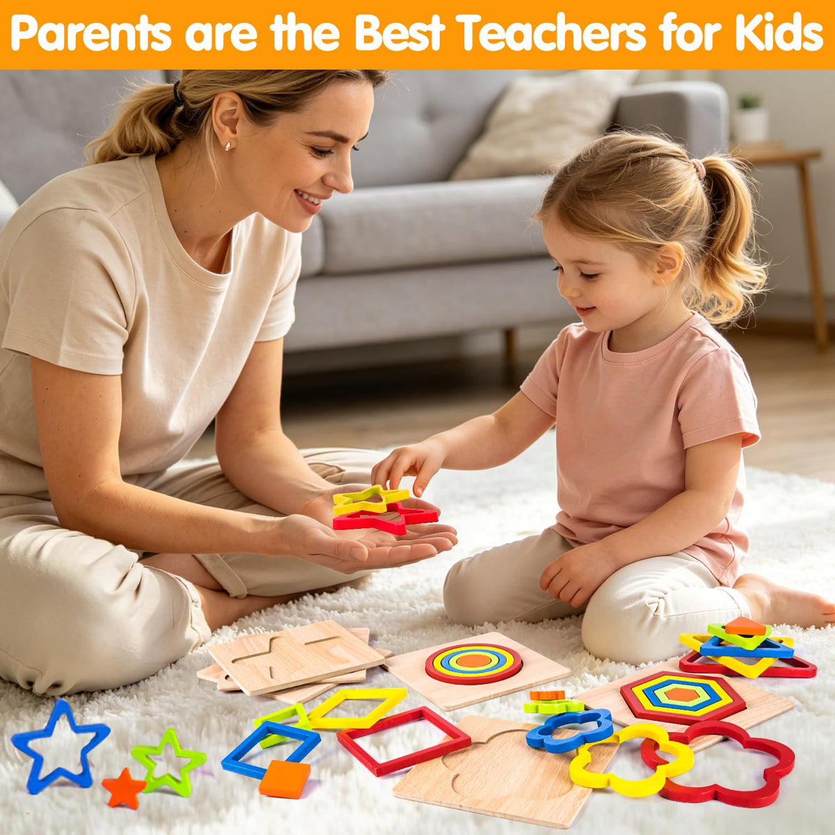 AugToy star shape puzzle sparks sensory exploration and color learning